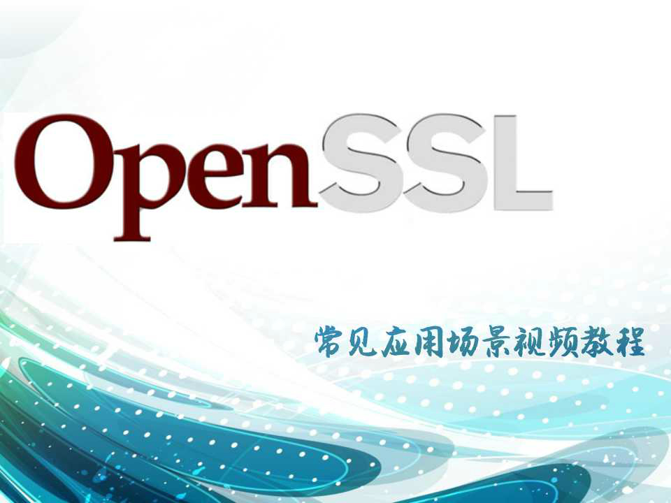Openssl的常用场景视频教程（自签名证书+服务器证书+https服务）