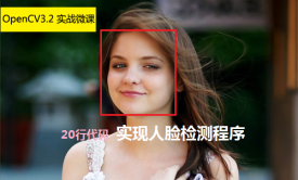 实战微课-20行代码实现人脸检测程序视频课程