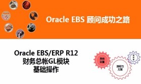 Oracle EBS/ERP R12 财务总帐GL模块系统操作视频课程