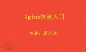 Nginx快速入门视频课程