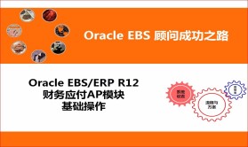 Oracle EBS/ERP R12 财务应付AP模块系统操作视频课程