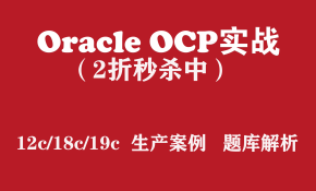 OCP培训 Oracle 12c/18c/19c/2019 OCP认证培训实战教程【会员2折秒杀】