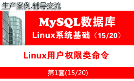 Linux用户权限类命令_MySQL数据库学习入门视频课程15