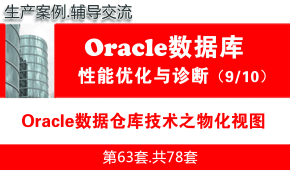 Oracle性能优化之数据仓库技术_Oracle物化视图管理_Oracle性能优化与故障诊断教程09